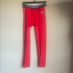 Devoropa boys red layering Leggings youth large